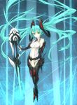  aqua_eyes aqua_hair bad_id bad_pixiv_id censored convenient_censoring elbow_gloves fingerless_gloves ganesagi gloves hatsune_miku hatsune_miku_(append) highres long_hair navel necktie no_panties solo sword twintails very_long_hair vocaloid vocaloid_append weapon 