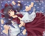  bow brown_hair detached_sleeves hair_bow hair_tubes hakurei_reimu kuromai solo touhou 