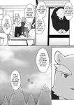  anthro avian bear bird canine clothing comic cotton_(artist) dog english_text kuro_(tooboe_bookmark) male mammal monkey monochrome nitobe noguchi primate text tooboe_bookmark 