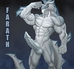  abs anthro balls biceps big_muscles big_penis dragon farath fin flexing grey_scales grin invalid_tag male marsel-defender muscular muscular_male navel pecs penis ribbed_penis scales smile solo standing vein 