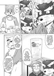  anthro canine clothing comic cotton_(artist) english_text male mammal monkey monochrome natsume_(tooboe_bookmark) nitobe noguchi primate sadasaka_usui stephen_mcguffin text tooboe_bookmark 