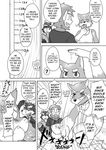  anthro canine clothing comic cotton_(artist) english_text male mammal monkey monochrome natsume_(tooboe_bookmark) nitobe noguchi primate text tooboe_bookmark 