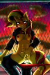  2017 abs anthro bedroom_eyes blush breasts clothing equestria_girls equine female fence frist44 hair half-closed_eyes horn looking_at_viewer mammal multicolored_hair my_little_pony navel outside panties pussy_juice rooftop seductive smile solo spread_legs spreading sunset sunset_shimmer_(eg) two_tone_hair underwear unicorn 