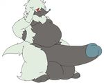  anthro balls belly big_balls big_belly big_penis erection furfrou huge_balls huge_penis hyper hyper_penis male nintendo overweight overweight_male penis pok&eacute;mon pok&eacute;mon_(species) rakashama video_games wide_hips 