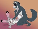  2017 anthro blue_nose breasts canine disney duo featureless_breasts female green_eyes judy_hopps lagomorph male male/female mammal nude paoguu penetration pink_nose purple_eyes rabbit sex shade_(flaringfirefox) tongue tongue_out vaginal vaginal_penetration wolf zootopia 