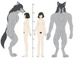  2017 5_fingers anatomically_correct anatomically_correct_penis animal_genitalia animal_penis anime anthro canine canine_penis child claws digital_media_(artwork) digitigrade duo female fur hair hana hi_res hindpaw human larger_male male mammal muscular muscular_male nude ookami paws penis plantigrade pubes pussy short_hair simple_background size_difference smaller_female smaller_human toe_claws toes were werewolf white_background wolf wolf_children young z993126 