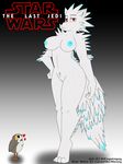  anthro areola avian breasts canine djcoyoteguy female feral fox mammal nipples nude porg pussy red_eyes star_wars vulptex 