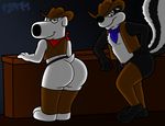  brian_griffin butt cowboy family_guy looking_at_viewer looney_tunes pep&eacute;_le_pew tbfm warner_brothers 