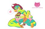  &lt;3 alpha_channel anus better_version_at_source breasts butt clothing croc_(vimhomeless) crocodile crocodilian feet female freckles headwear looking_at_viewer looking_back presenting purple_eyes pussy regalia_(artist) reptile scalie soles teeth toes 