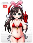  :d a.i._channel bare_shoulders bikini blue_eyes blush breasts brown_hair character_name christmas christmas_ornaments cleavage collarbone commentary_request cowboy_shot gloves hat idol kizuna_ai kurono long_hair looking_at_viewer medium_breasts multicolored_hair navel open_mouth pink_hair red_bikini red_gloves santa_bikini santa_hat side-tie_bikini simple_background smile solo stomach streaked_hair swimsuit thigh_gap two-tone_hair underboob v virtual_youtuber white_background youtube 