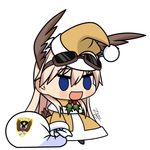  afrika_korps bag commentary fate/extra fate_(series) graphite_(medium) hanna-justina_marseille holly long_hair mechanical_pencil padoru parody pencil sack santa_costume solo strike_witches traditional_media world_witches_series yellow_santa_costume zero_(73ro) 