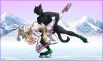  2017 anthro artararam balls black_fur breasts butt canine cat cum cum_inside digital_media_(artwork) dog duo erection feline female fur hair husky ice_skates ice_skating lina linahusky male male/female male_penetrating mammal nipples nude open_mouth penetration penis pussy sanjha_kitani sex simple_background smile vaginal vaginal_penetration 