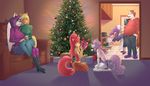  2017 amber_eyes anthro anthrofied apple_bloom_(mlp) applejack_(mlp) bakuhaku blonde_hair blue_eyes brown_hair christmas christmas_tree clothed clothing cookie_crumbles_(mlp) daughter earth_pony equine father father_and_daughter female friendship_is_magic fully_clothed gift green_eyes group hair holidays hondo_flanks_(mlp) horn horse inside kitchen long_hair male mammal mother mother_and_daughter my_little_pony oven parent pony purple_hair rarity_(mlp) red_hair short_hair sibling sisters sitting sofa sweetie_belle_(mlp) tree unicorn winged_unicorn wings 