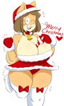  big_breasts breasts canine christmas dog female holidays huge_breasts jinu june_(jinu) mammal mature_female shiba_inu thick_thighs 