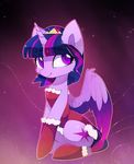  2017 clothing costume equine female friendship_is_magic hair horn legwear magnaluna mammal my_little_pony purple_eyes purple_hair santa_costume socks solo twilight_sparkle_(mlp) winged_unicorn wings 