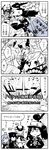  4koma 6+girls ahoge aircraft akitsu_maru_(kantai_collection) animal arashi_(kantai_collection) arms_up badge breasts bunny buttons cannon capelet closed_mouth collared_shirt comic cup drinking drinking_glass drinking_straw elbow_gloves explosion gloves graf_zeppelin_(kantai_collection) greyscale hair_between_eyes hair_ornament hands_on_hips hat heavy_cruiser_hime heavy_cruiser_summer_hime highres holding holding_torpedo horns japanese_clothes jitome kaga3chi kantai_collection kariginu kneehighs long_hair long_sleeves machinery medium_hair military military_hat military_uniform monochrome multiple_girls neckerchief necktie non-human_admiral_(kantai_collection) onmyouji open_mouth peaked_cap remodel_(kantai_collection) round_teeth ryuujou_(kantai_collection) scarf school_uniform sendai_(kantai_collection) shikigami shinkaisei-kan shirt short_hair short_sleeves signpost sparkle sparkling_eyes speech_bubble splashing sweatdrop teeth torpedo translated turret twintails two_side_up uniform vest visor_cap weapon 