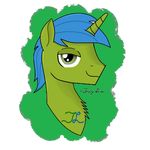  chest_tuft equine fan_character hair headshot horn looking_at_viewer male mammal ms_paint my_little_pony smile solo speedy1369 tuft unicorn 