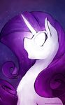  equine friendship_is_magic glowing glowing_eyes horse loneless-art mammal my_little_pony pony rarity_(mlp) solo 