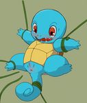  ambiguous_gender anal blue_skin blush butt digital_media_(artwork) luckypupa male nintendo open_mouth pok&eacute;mon pok&eacute;mon_(species) reptile scalie shell simple_background squirtle tentacles turtle video_games 