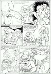  1998 anthro anthro_on_anthro balls bovine breasts cat cattle comic donkey equine erection feline female group interspecies karno male male/female mammal mouse nipples nude peeing penetration penis pussy rodent shower urine vaginal vaginal_penetration 