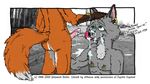  1998 anthro anthro_on_anthro canine cum cum_on_face duo fox green_eyes male male/male mammal penis squibb_squirrel 