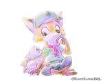  2017 anthro baby canine clothed clothing cub diaper disney duo female fox fully_clothed fur grey_fur happy judy_hopps kurokuma824 lagomorph male mammal nick_wilde pacifier rabbit scout_uniform simple_background sitting smile uniform white_background young zootopia 