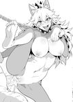  1girl animal_ears bar_censor bdsm bitch_hime blush bodysuit bowser breasts censored chain collar crown cum cum_in_pussy fangs feet fur_trim greyscale hair_between_eyes hetero large_breasts leg_up long_hair looking_at_viewer mario_(series) mizuryuu_kei monochrome nipples paw_pose penis princess_bitch princess_peach sex simple_background soles spiked_collar spikes spread_legs standing standing_on_one_leg super_mario_bros. sweat tongue tongue_out vaginal white_background 