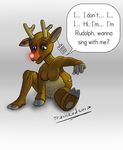  cervine doll dollification inanimate_tf mammal plushie plushification price reindeer rudolph tag tfancred toy transformation 