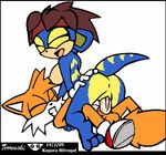  anthro anus breasts canine duo eyes_closed female fox fox_tail male mammal miles_prower nipples penis sega sonic_(series) sonic_team tails terrenslks 