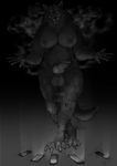  anthro big_breasts black_fur breasts canine dickgirl fur intersex looking_at_viewer mammal monster nude scp-1471 scp_foundation skull solo somniferous 