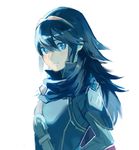  aisutabetao blue_eyes blue_hair fire_emblem fire_emblem:_kakusei long_hair looking_at_viewer lucina simple_background smile solo tiara white_background 