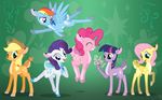  abstract_background alternate_species applejack_(mlp) blonde_hair blue_eyes blue_fur blue_hair cervine cloven_hooves cowboy_hat deer eyes_closed feathered_wings feathers female feral fluttershy_(mlp) flying friendship_is_magic fur green_eyes group hair happy hat hooves jumping magic mammal multicolored_hair my_little_pony one_leg_up open_mouth pink_eyes pink_fur pink_hair pinkie_pie_(mlp) pose purple_eyes purple_fur purple_hair rainbow_dash_(mlp) rainbow_hair rarity_(mlp) sirzi smile spread_wings standing twilight_sparkle_(mlp) uncertain white_fur wings yellow_fur 