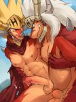  abs age_difference anal anal_penetration anthro anus armor balls bareback blonde_hair claws cum dragon drum&#039;s_father drum_(buddyfight) duo erection father father_and_son future_card_buddyfight hair hand_on_stomach hand_on_thigh hands-free helmet horn humanoid_penis incest male male/male male_penetrating mature_male mostly_nude multicolored_scales nipples nude older_male open_mouth orgasm parent penetration penis pngx_(artist) red_scales scales scalie sex sharp_claws sharp_teeth short_hair son spread_legs spreading teeth two_tone_scales unprotected_sex vein veiny_penis white_hair yellow_eyes younger_male 