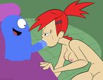  areola blooregard breasts cartoon_network chunk duo female female_on_humanoid foster&#039;s_home_for_imaginary_friends frankie_foster hair human human_on_humanoid humanoid imaginary_friend male male/female male_penetrating mammal nipples not_furry nude oral oral_penetration penetration penis pussy red_hair saliva tongue 