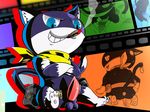  anus balls butt feline invalid_tag male mammal megami_tensei morgana_(persona) nude penis persona persona_5 precum scarf tiggon_the_great 