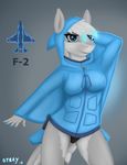  2018 anthro clothed clothing digital_media_(artwork) female fish glowing hair hi_res hoodie lacera_viscera looking_at_viewer marine shark simple_background smile solo stray_prey 