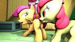  16:9 3d_(artwork) apple_bloom_(mlp) cub cunnilingus digital_media_(artwork) duo equine female female/female feral feral_on_feral friendship_is_magic hi_res horse inside mammal my_little_pony nose_to_anus oral pegasus pony pussy scootaloo_(mlp) sex signature sourcypony vaginal wings young 