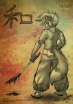  katana mammal melee_weapon samurai sketch sword tanuki tanukiami tattoo toxi_de_vyne_(artist) vintage weapon 