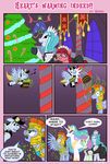  2017 armor blush christmas christmas_tree comic crown earth_pony english_text equine feathered_wings feathers female feral friendship_is_magic group hair helmet henbe hi_res holidays horn horse inside male mammal mistletoe my_little_pony pegasus plant pony princess_celestia_(mlp) royal_guard_(mlp) text tree wing_boner winged_unicorn wings 