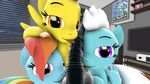  3d_(artwork) digital_media_(artwork) equine female fleetfoot_(mlp) friendship_is_magic fur horse mammal my_little_pony nude penis pony rainbow_dash_(mlp) source_filmmaker spitfire_(mlp) the_fatcat wings wonderbolts_(mlp) 