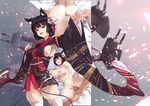  1girl :d agovitch animal_ears armpits arms_behind_back ass azur_lane bell black_hair blush breasts censored clenched_hand covered_nipples cowboy_shot drooling eyebrows_visible_through_hair fang floral_print furisode groin hair_ornament head_tilt heart heart_censor hetero highres implied_fellatio japanese_clothes jingle_bell kimono kimono_skirt large_breasts long_sleeves looking_at_viewer lying motion_lines multiple_views navel no_panties non-web_source nude on_back open_mouth outstretched_arm penis pussy saliva sex short_hair short_kimono sideboob skindentation smile spread_legs sweat testicles thighhighs vaginal white_legwear yamashiro_(azur_lane) 