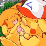  2009 aliasing ashchu balls black_nose blush eyes_closed fellatio feral fur grass hat licking looking_pleasured low_res lying male male/male mammal momiji_yu-ga naked_hat nintendo on_back open_mouth oral outside penis penis_lick pikachu pok&eacute;mon pok&eacute;mon_(species) rodent sex spread_legs spreading tapering_penis tongue tongue_out uncensored video_games yellow_fur 