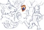  2018 5_toes anthro anus balls belledraco biped chest_tuft claws crotch_tuft digitigrade erection feline female frown hand_on_face holding_object holding_weapon lying male mammal melee_weapon nude on_back paws penis pussy restricted_palette signature sketch sketch_page smile standing sword tail_tuft tetton toes tuft weapon 