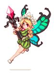  :/ blonde_hair bow_(weapon) braid butterfly_wings closed_mouth crossbow diamond_(shape) fairy flower flying full_body head_wreath holding holding_bow_(weapon) holding_weapon ichi_et long_hair long_sleeves looking_away looking_to_the_side lowres mercedes odin_sphere pointy_ears puffy_long_sleeves puffy_sleeves red_eyes slippers solo transparent_background twin_braids unitard weapon white_footwear wings 