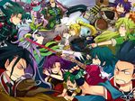  blue_(saga_frontier) blue_eyes breasts commentary_request em_crazy emilia_(saga_frontier) everyone gloves long_hair lute_(saga_frontier) mecha multiple_boys multiple_girls orlouge red_(saga_frontier) riki_(saga) rouge_(saga_frontier) saga saga_frontier short_hair t260g_(saga) 