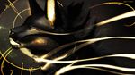  2018 black_fur black_lips black_nose cat digital_drawing_(artwork) digital_media_(artwork) feline feral fur glowing glowing_eyes headshot_portrait mammal neytirix portrait solo 