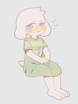  anthro asriel_dreemurr blush boss_monster caprine clothed clothing crossdressing crybleat fur goat long_ears male mammal solo undertale video_games white_fur 