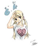  1girl blonde_hair breasts dated fairy_tail female large_breasts long_hair looking_at_viewer lucy_heartfilia mashima_hiro official_art smile solo 