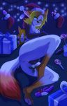  anthro anus big_breasts big_butt biped blonde_hair blue_eyes blush breasts butt buttplug candy candy_cane canine christmas cum dark detailed_background digital_drawing_(artwork) digital_media_(artwork) dildo dust:_an_elysian_tail female fidget food foxbat fur gift girly hair hat hi_res holidays lights lily_cooper lollipop looking_at_viewer mammal mistletoe night nude open_mouth orange_fur plant plushie pussy ribbons santa_hat sex_toy smile solo solo_focus thick_thighs tongue video_games white_fur whitephox wide_hips 