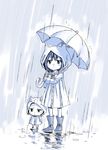  boots character_request chibi fairy_tail female full_body long_hair mashima_hiro rain standing twintails wendy_marvell 